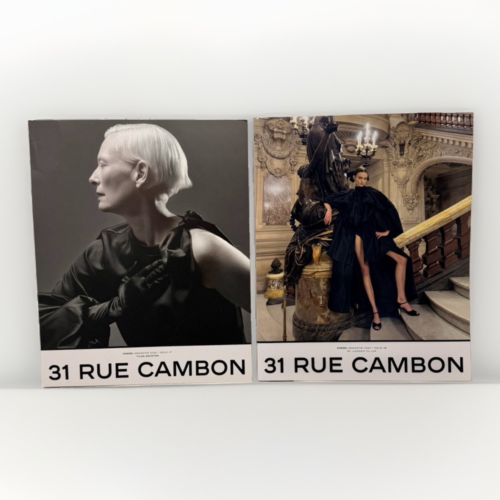 Chanel Magazine 31 Rue Cambon 2024 Issue 27 & 28 Tilda Swinton Lot of 2